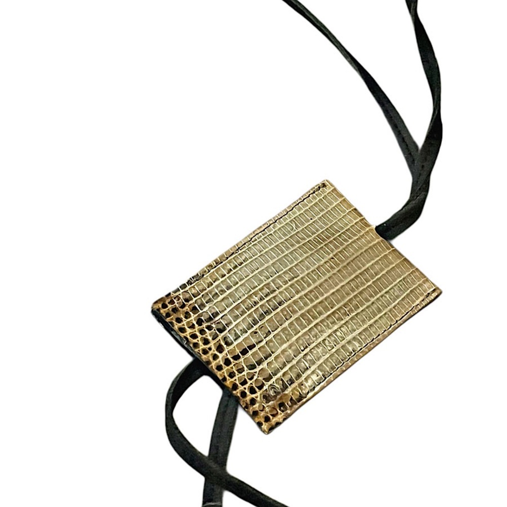 Authentic Gucci Python Leather Strap Neck Key Hol… - image 4